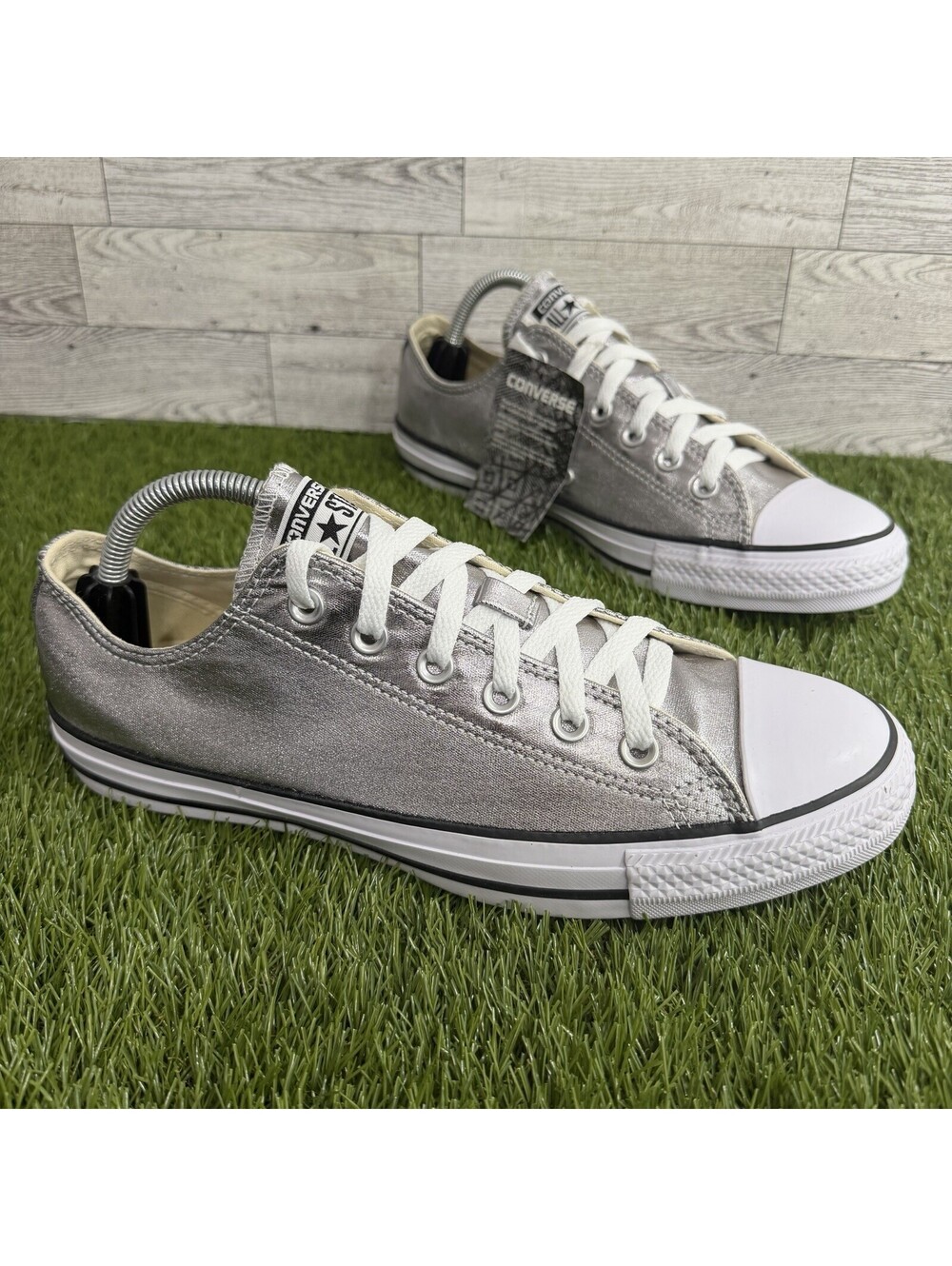 Converse Low Top CTAS OX Unisex Gunmetal/White/Black 153180F Sz M8 W10 NWOB